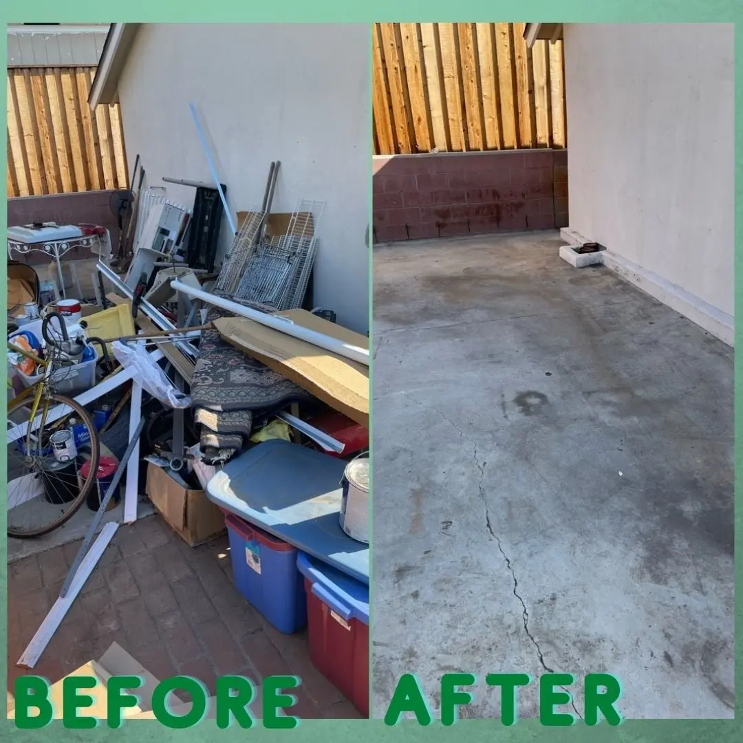 old items removal before after