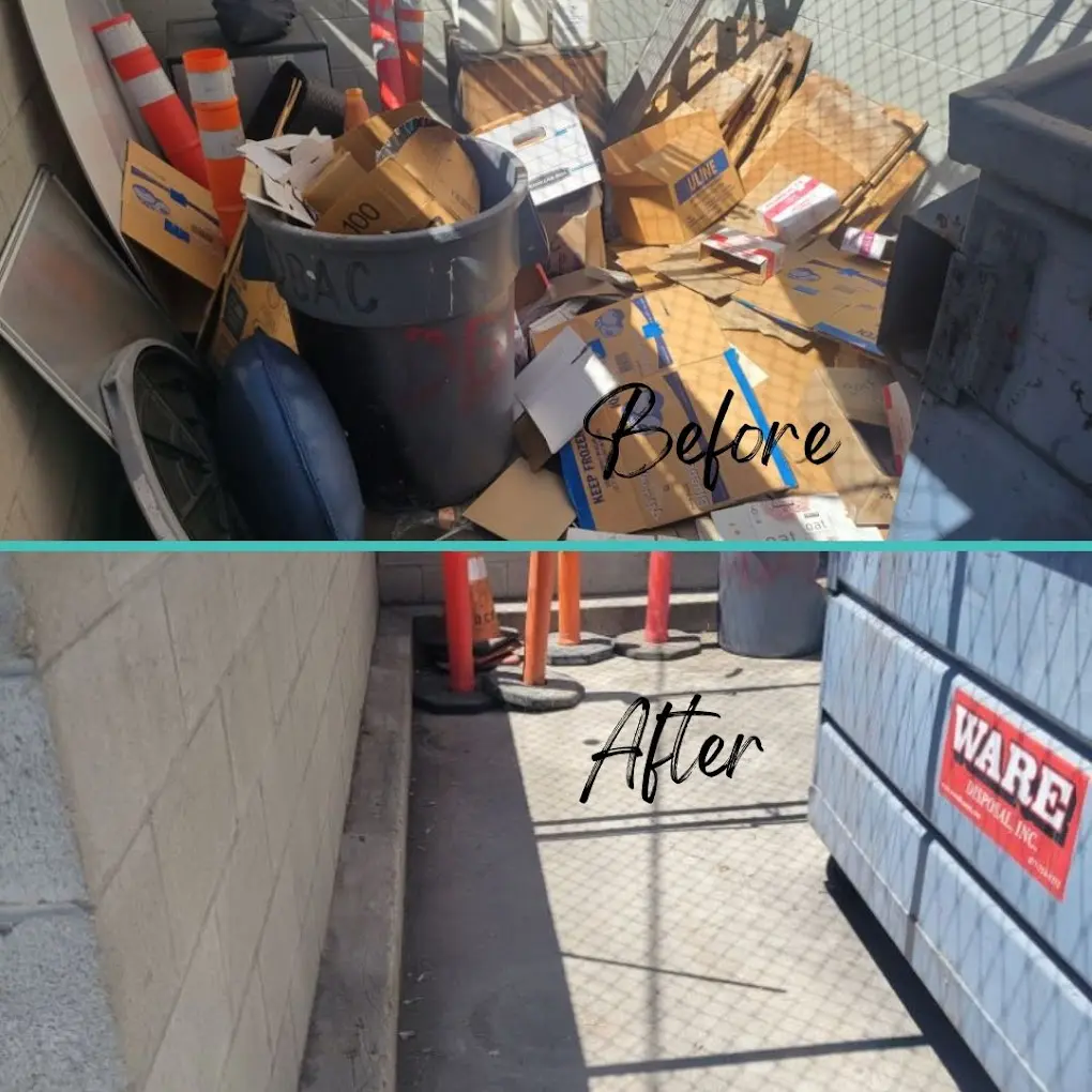 Before and After Decluttering