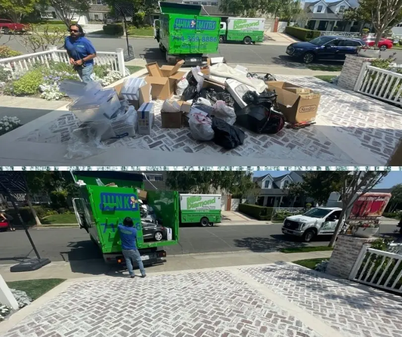 before and after community cleanup